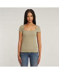 G-Star - Sweet Heart Slim Top - Lyst