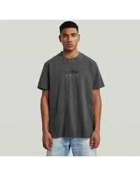 G-Star - Multi Logo Overdyed Loose T-Shirt - Lyst