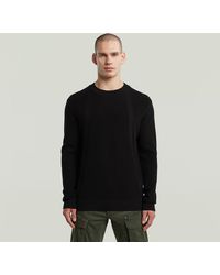 G-Star - Pull Structure Ribbed Knit - Lyst