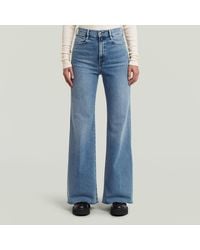 G-Star - Deck Ultra High Wide Leg Jeans - Lyst