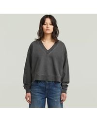 G-Star - Washed Loose V Sweater - Lyst