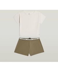 G-Star - Tee And Short Pajamas Set - Lyst