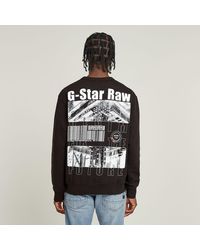 G-Star - Substance Back Graphic Relaxed Sweatshirt - Lyst