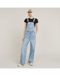 G-Star - Tuinbroek Straight Leg - Lyst