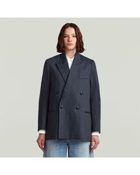 G-Star - Double Breasted Blazer - Lyst