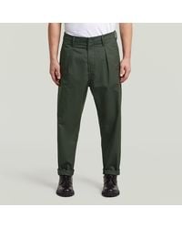 G-Star - The Ignaz- Correct Pleated Chino Relaxed - Lyst