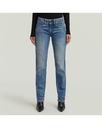 G-Star - Midge Slim Straight Pm Jeans - Lyst