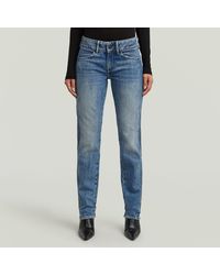 G-Star - Midge Slim Straight Pm Jeans - Lyst