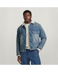 G-Star - G-tar Utiity Fap Pocket Herpa Deni Jacket An - Lyst