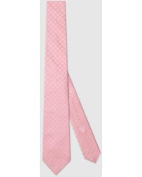 Gucci - Interlocking G Silk Jacquard Tie - Lyst