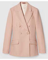 Gucci - Double-breasted Wool Mohair Jacket - Lyst