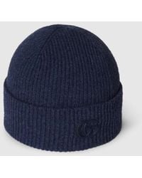 Gucci - Cashmere Hat With Patch - Lyst