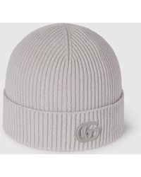 Gucci - Cashmere Hat With Patch - Lyst