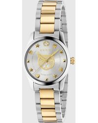 Gucci Ya1264074 G-timeless Stainless Steel And Gold-plated Watch - Metallic
