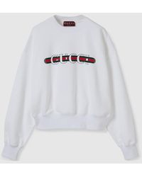 Gucci - Print Cotton Jersey Sweatshirt - Lyst