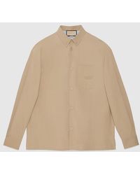 Gucci - Heavy Cotton Poplin Shirt - Lyst
