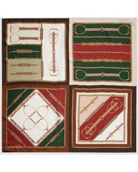 Gucci - Printed Silk Twill Jacquard Carré - Lyst