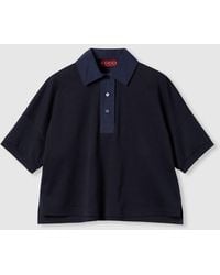 Gucci - Cotton Jersey Polo Shirt With Embroidery, Ready-To-Wear - Lyst