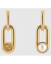 Gucci - Boucles D'Oreilles Avec Perles Mobiles - Lyst