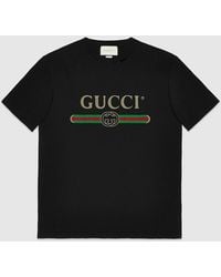 Gucci - Interlocking G Cotton T-shirt - Lyst