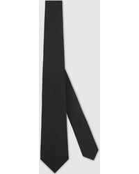 Gucci - Gg Silk Cotton Tie - Lyst