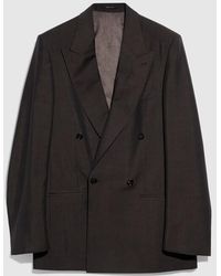 Gucci - Pinstripe Wool Mohair Jacket - Lyst