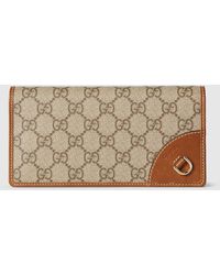 Gucci - Gg Emblem Continental Brieftasche - Lyst