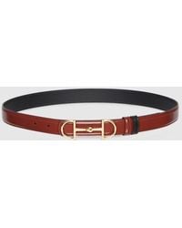 Gucci - Reversible Belt With Horsebit Buckle, Size 100 - Lyst