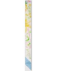 Gucci - Printed Double G Silk Ribbon - Lyst