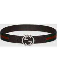 Gucci - Reversible Belt With Interlocking G Buckle, Size 100 - Lyst