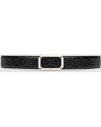 Gucci - GG-debossed Leather Belt - Lyst