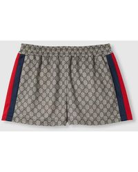 Gucci - GG Technical Jersey Shorts With Web - Lyst