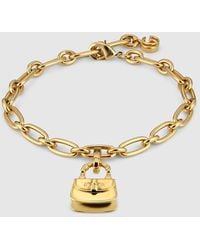 Gucci - Bracelet With Bamboo 1947 Charm - Lyst