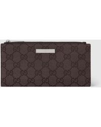 Gucci - Long Wallet With Plaque - Lyst