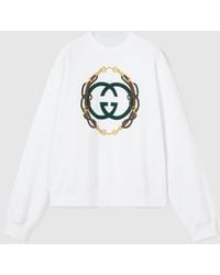 Gucci - Cotton Jersey Sweatshirt With Print - Lyst