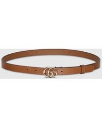 Gucci - Gg Marmont Thin Belt, Size 100 - Lyst