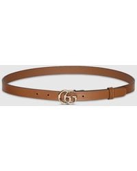 Gucci - Cinturón Gg Marmont Estrecho, Talla 100 - Lyst