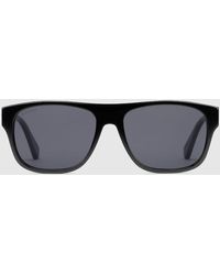 Gucci - Rectangular-frame Acetate Sunglasses - Lyst