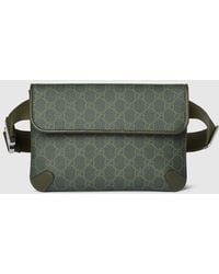 Gucci - Ggパターン スモール ベルトバッグ, グリーン, ファブリック - Lyst