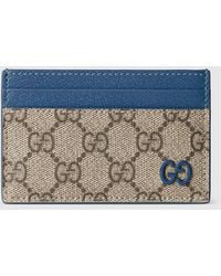 Gucci - Bi-Color Gg Card Case, Gg Canvas - Lyst