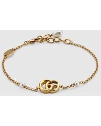 Gucci - GG Marmont Chain Bracelet With Charm - Lyst