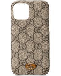 Gucci Funda para iPhone 11 Pro Ophidia con GG - Neutro
