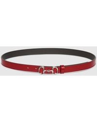 Gucci - Thin Belt With Horsebit Buckle, Size 100 - Lyst