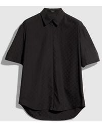 Gucci - Gg Cotton Poplin Zip Shirt, Size 44, Ready-To-Wear - Lyst