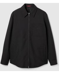 Gucci - Wool Twill Zip Overshirt - Lyst