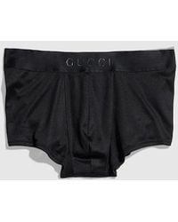 Gucci - Light Silk Jersey Trunks With Print - Lyst