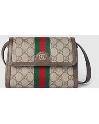 Gucci - Ophidia Mini Shoulder Bag, Gg Canvas - Lyst