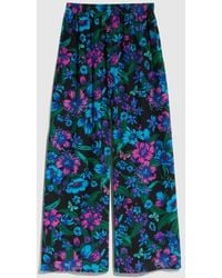 Gucci - Printed Silk Leisure Pants - Lyst