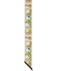 Gucci - Animal And Floral Print Silk Neck Bow - Lyst