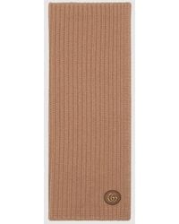 Gucci - Schal Aus Wolle Und Kaschmir Mit Doppel G - Lyst